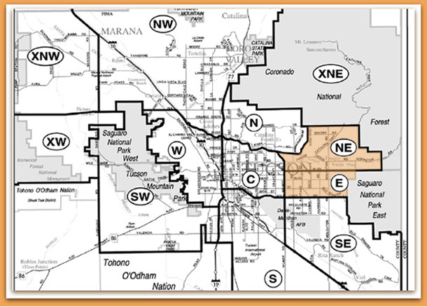 Boundary Map East Northeast