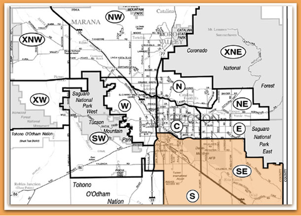 Boundary Map South Southeast