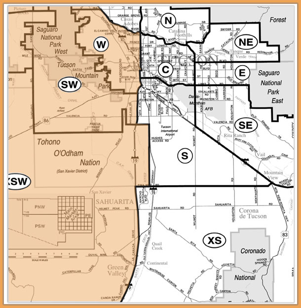 Boundary Map West Southwest